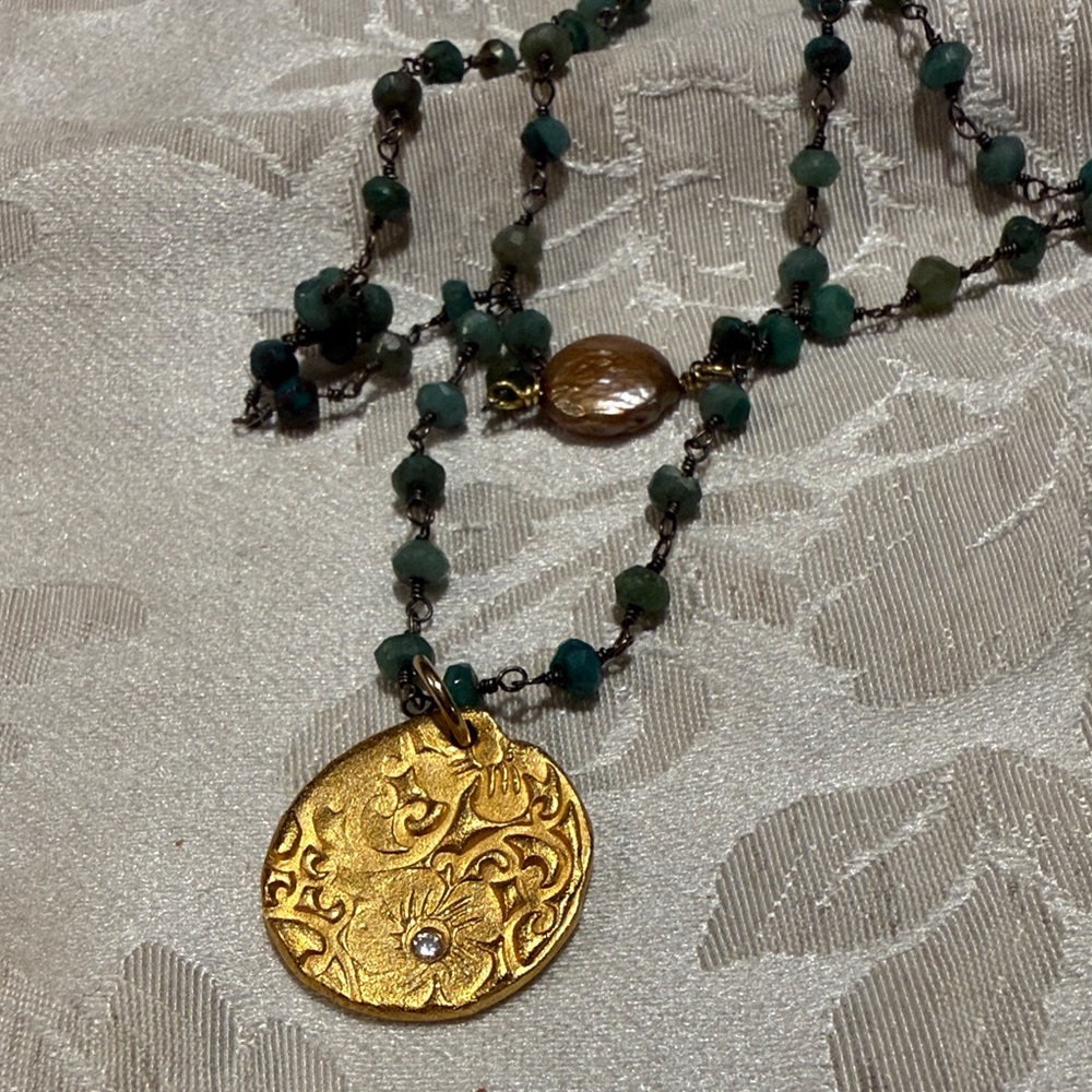 Chrysocalla Beaded Necklace